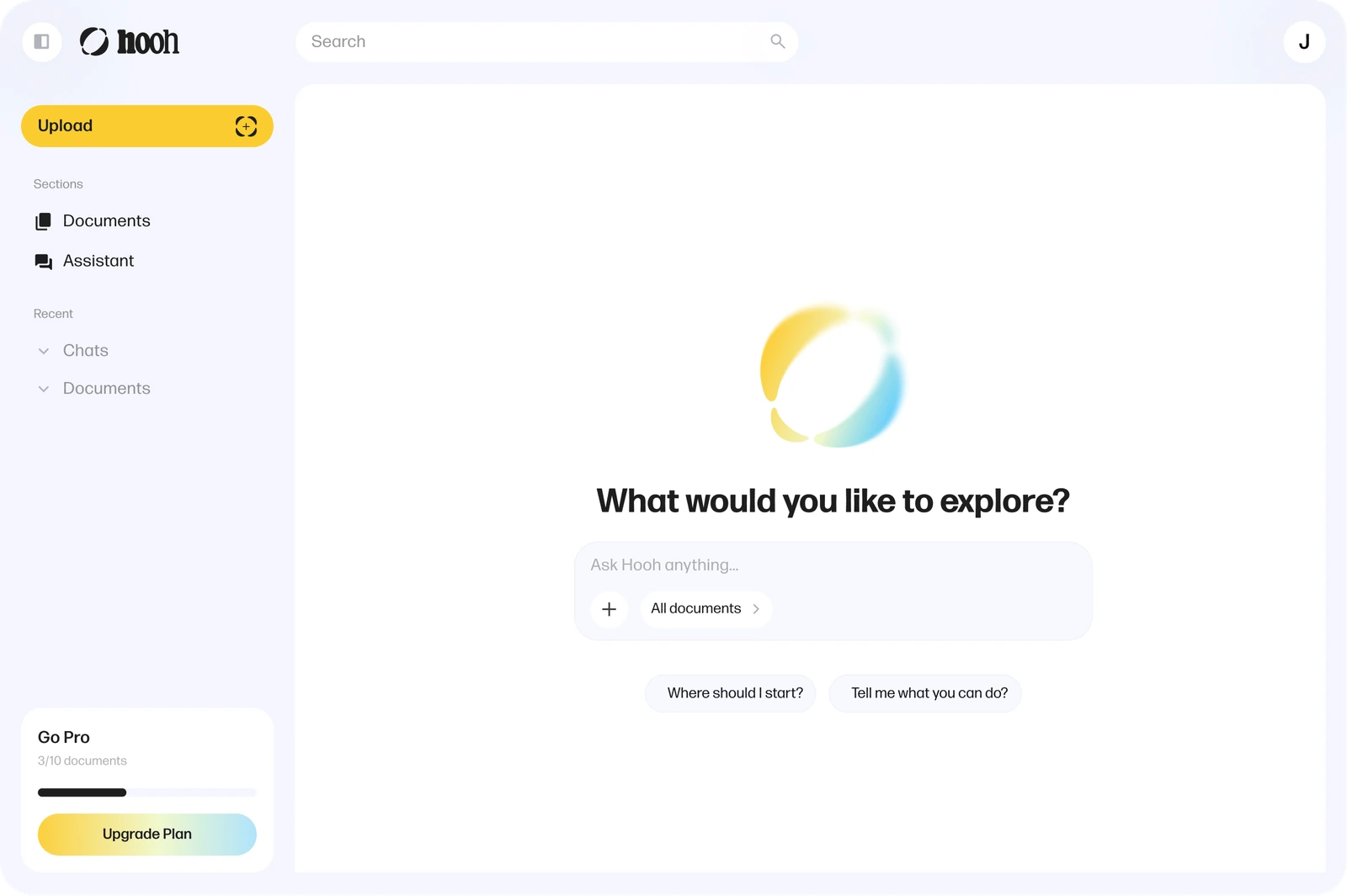 Fresh Hooh Assistant prompt: What would you like to explore?