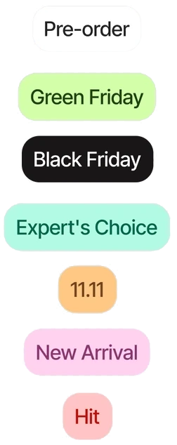 System of promotional and status labels