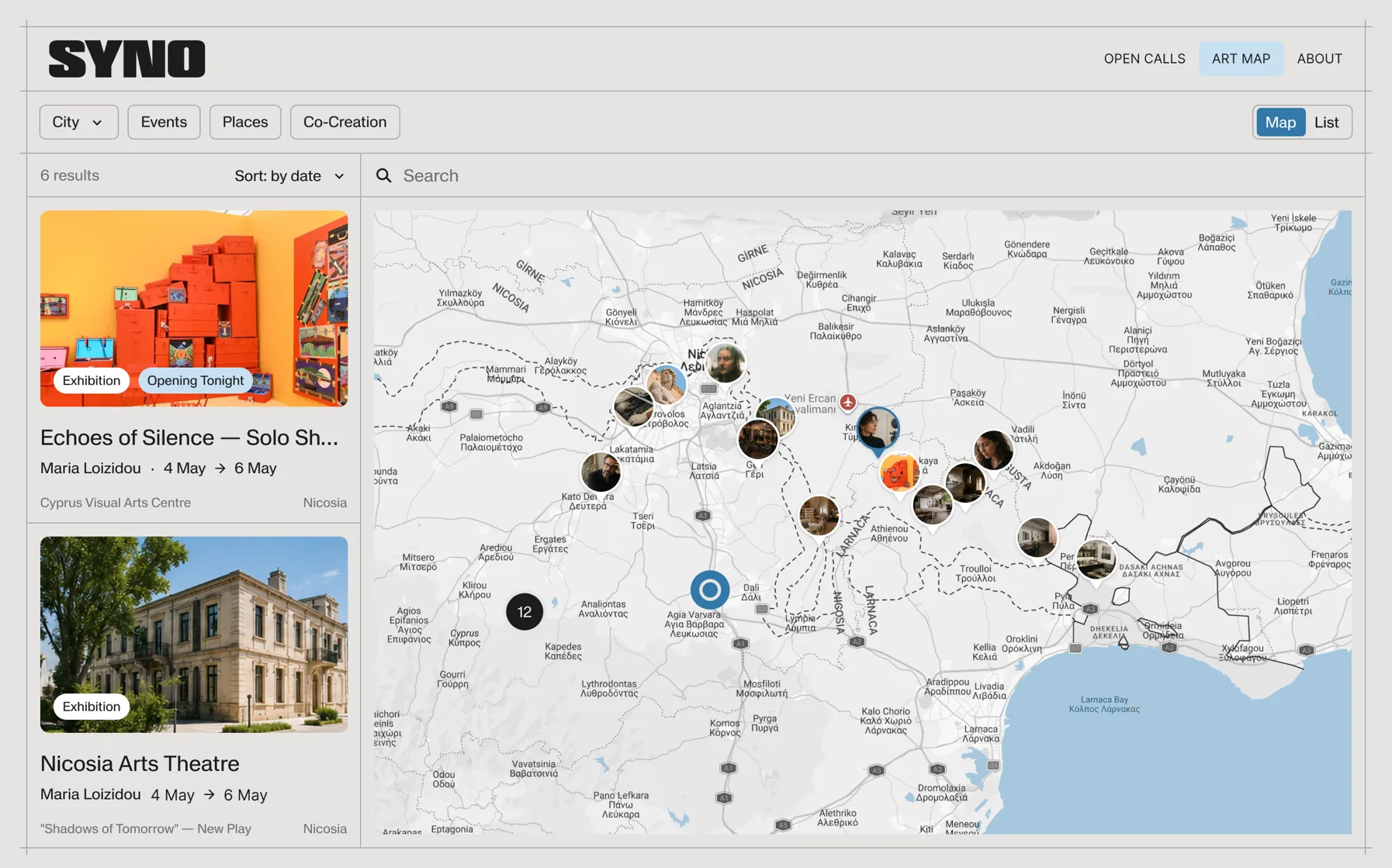 Syno Art Map — desktop product view